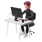 Sitting man
